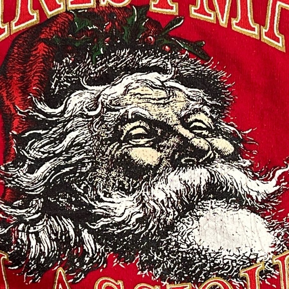 Vintage 1990s Santa Claus Christmas Classique Ugly Sweater Party Sweatshirt - Picture 5 of 6